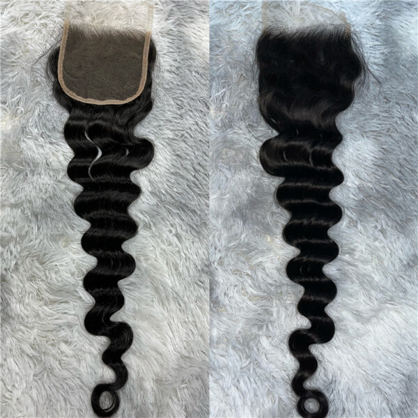 Virgin Hair Loose Deep 4X4 5x5 6x6 7x7 HD Lace Closure - Image 2
